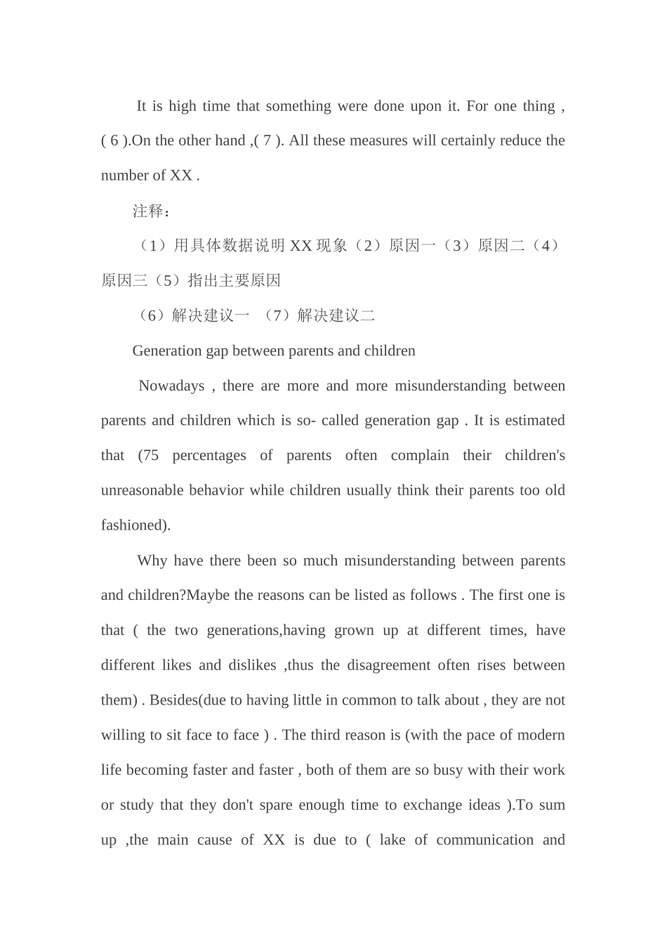 大学英语四级写作不同作文类型模板库：话题作文_第2页