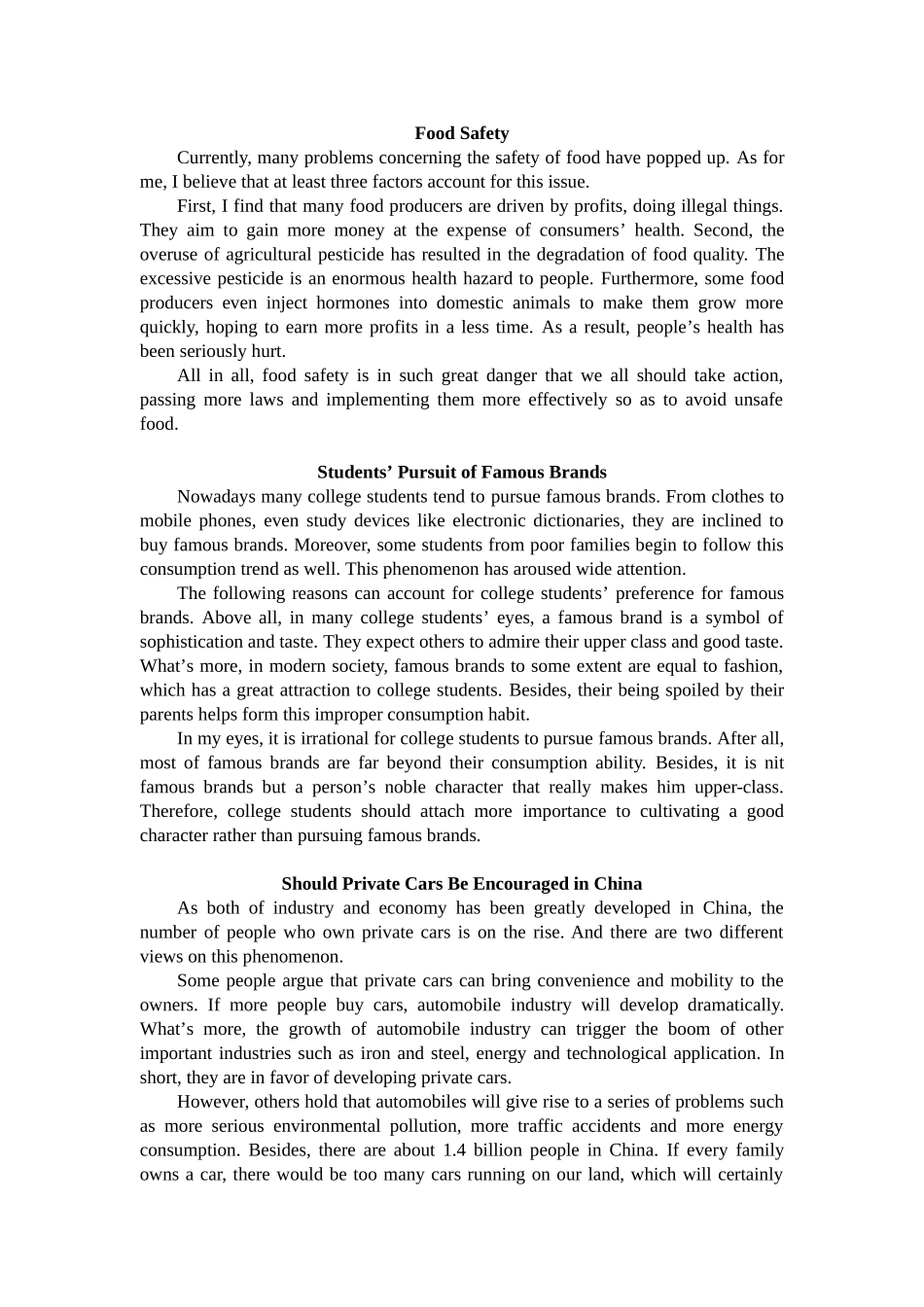 大学英语四级写作范文_第3页