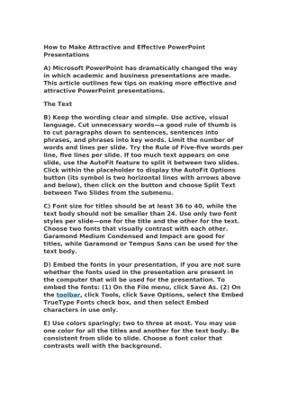 大学英语四级信息匹配练习题四