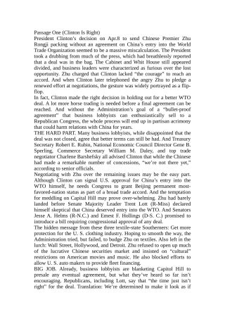 大学英语四级阅读理解精读100篇(同名18826)