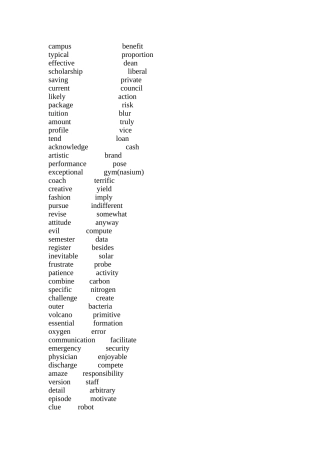 大学英语四级真题词汇2000词自测版