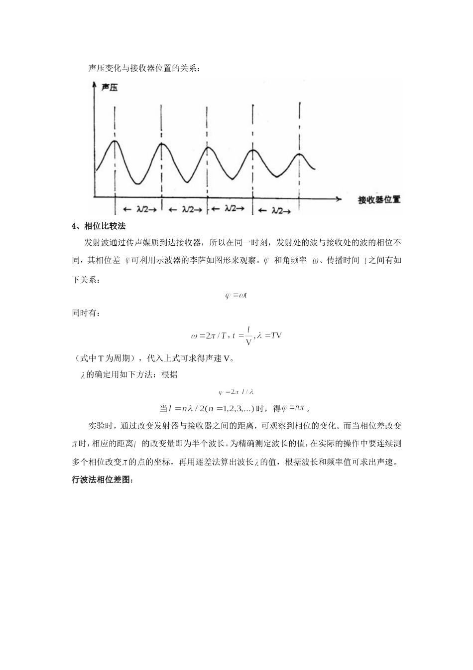 大学物理实验超声波速测量实验报告_第3页