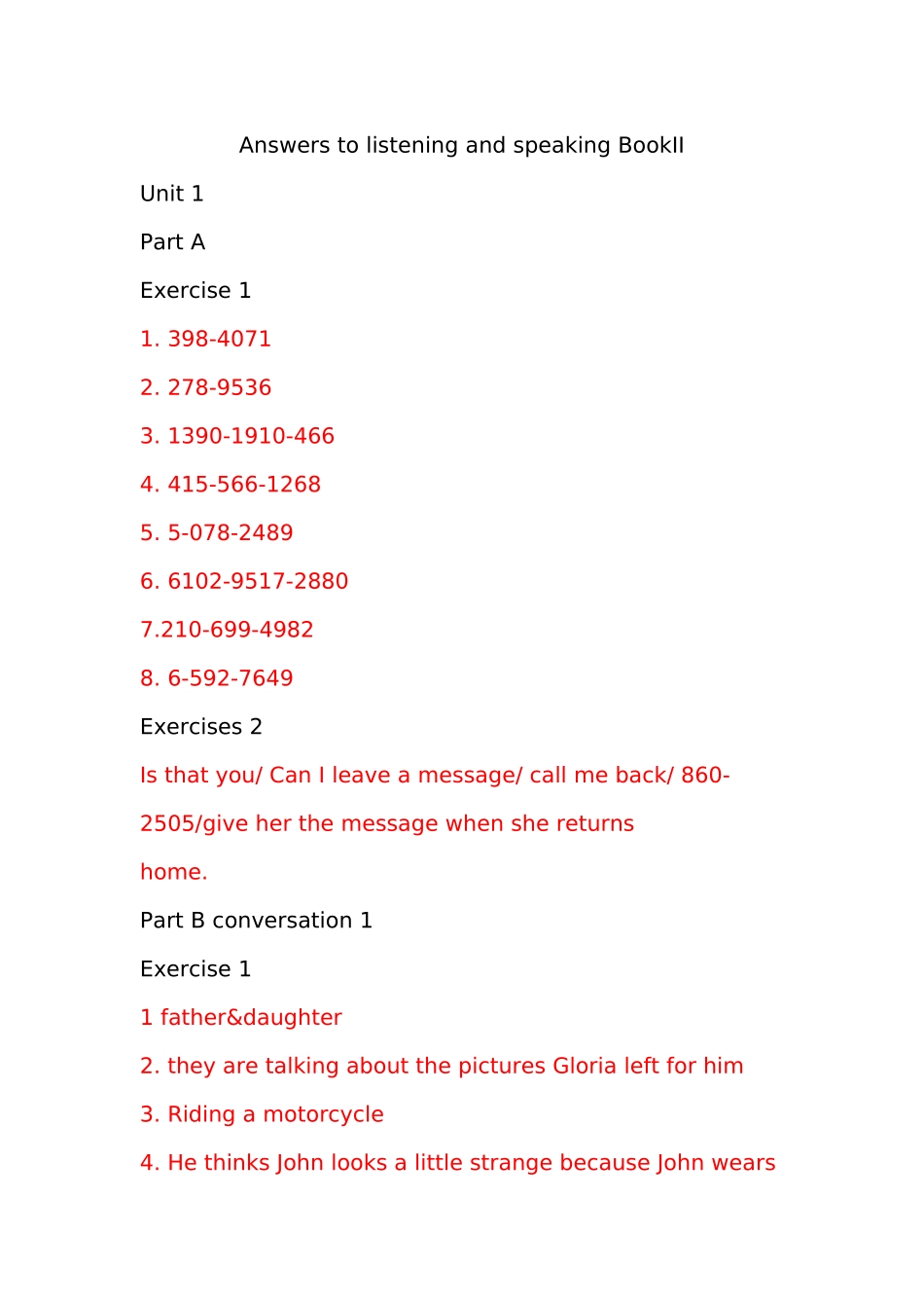 大学英语听说2答案(第三版)_第1页