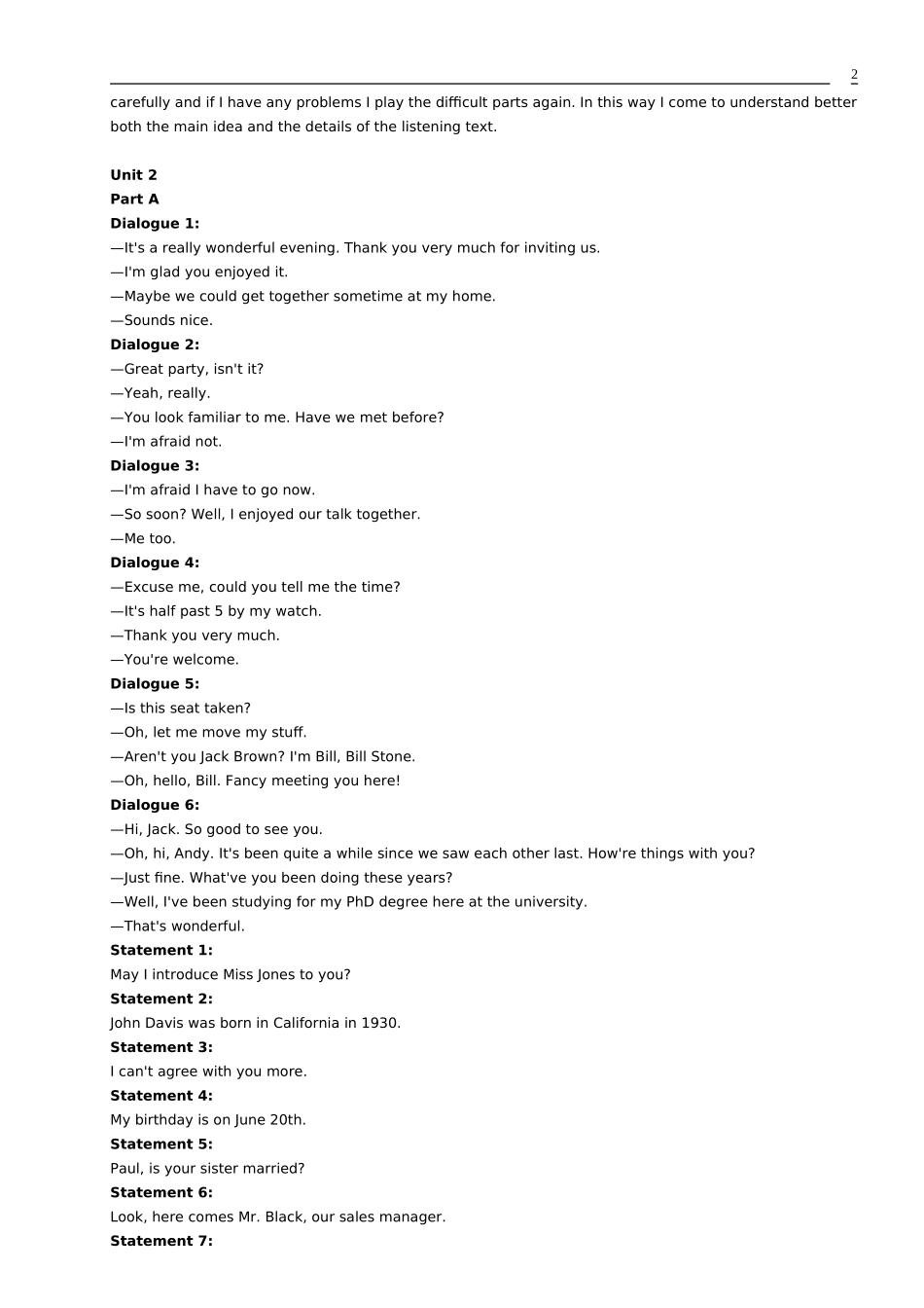 大学英语听说第一册听力原文_第2页