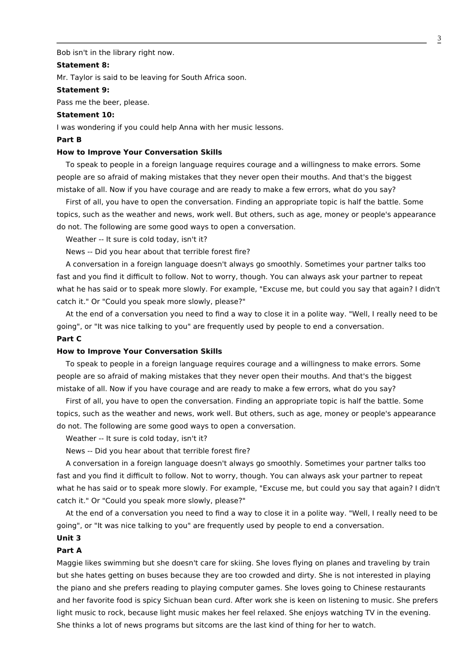 大学英语听说第一册听力原文_第3页