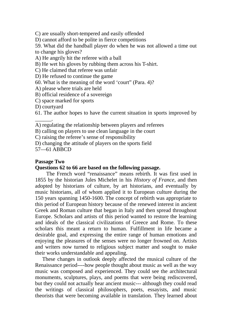 大学英语阅读练习习题及答案_第2页