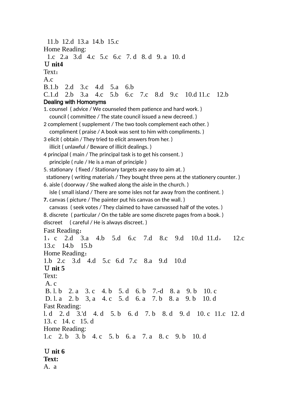 大学英语专业泛读教程第二册参考答案_第2页
