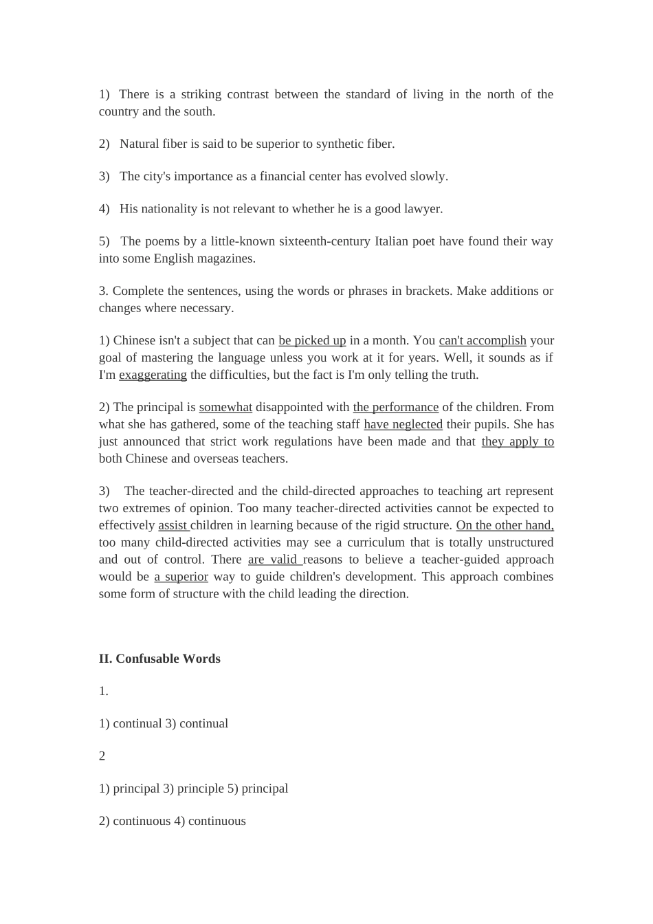 大学英语综合教程2习题答案U1-U6_第2页