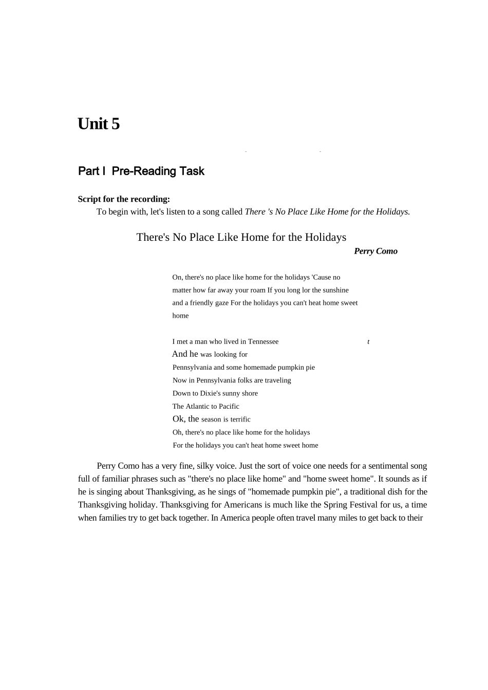 大学英语综合教程3Unit-5答案_第1页