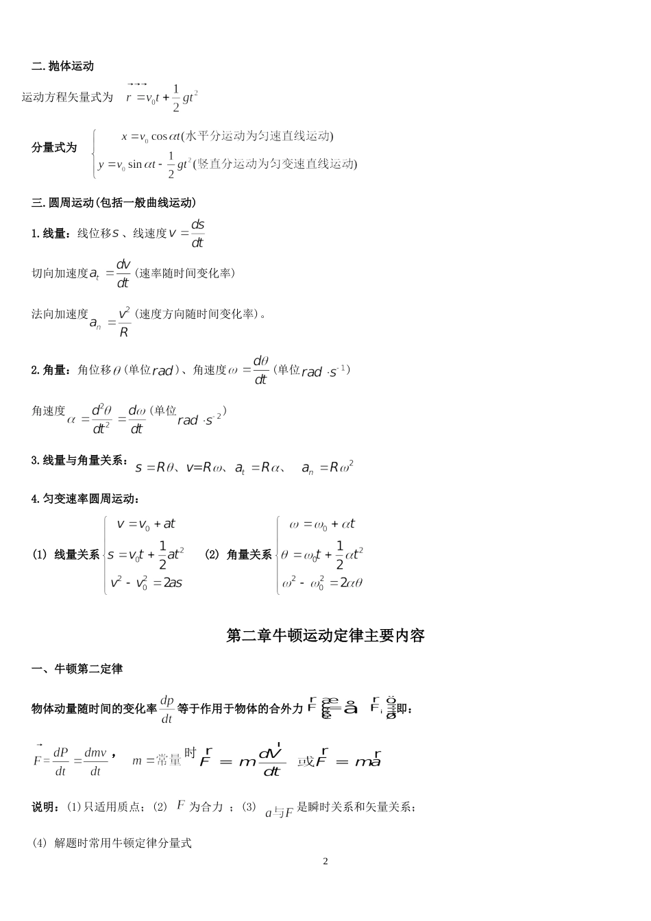 大学物理知识点总结_第2页