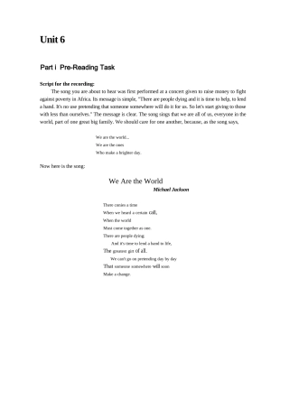 大学英语综合教程3Unit-6答案