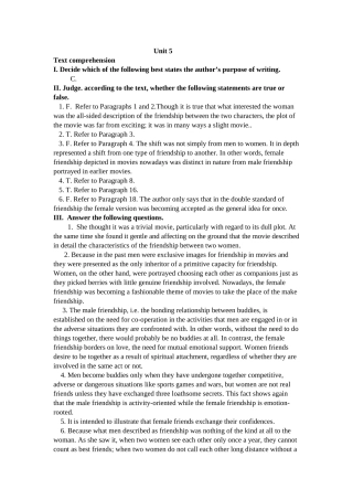 大学英语综合教程四Unit4答案