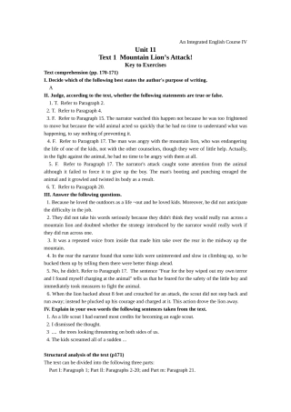 大学英语综合教程四Unit11答案