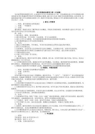 大学生思想政治教育大纲