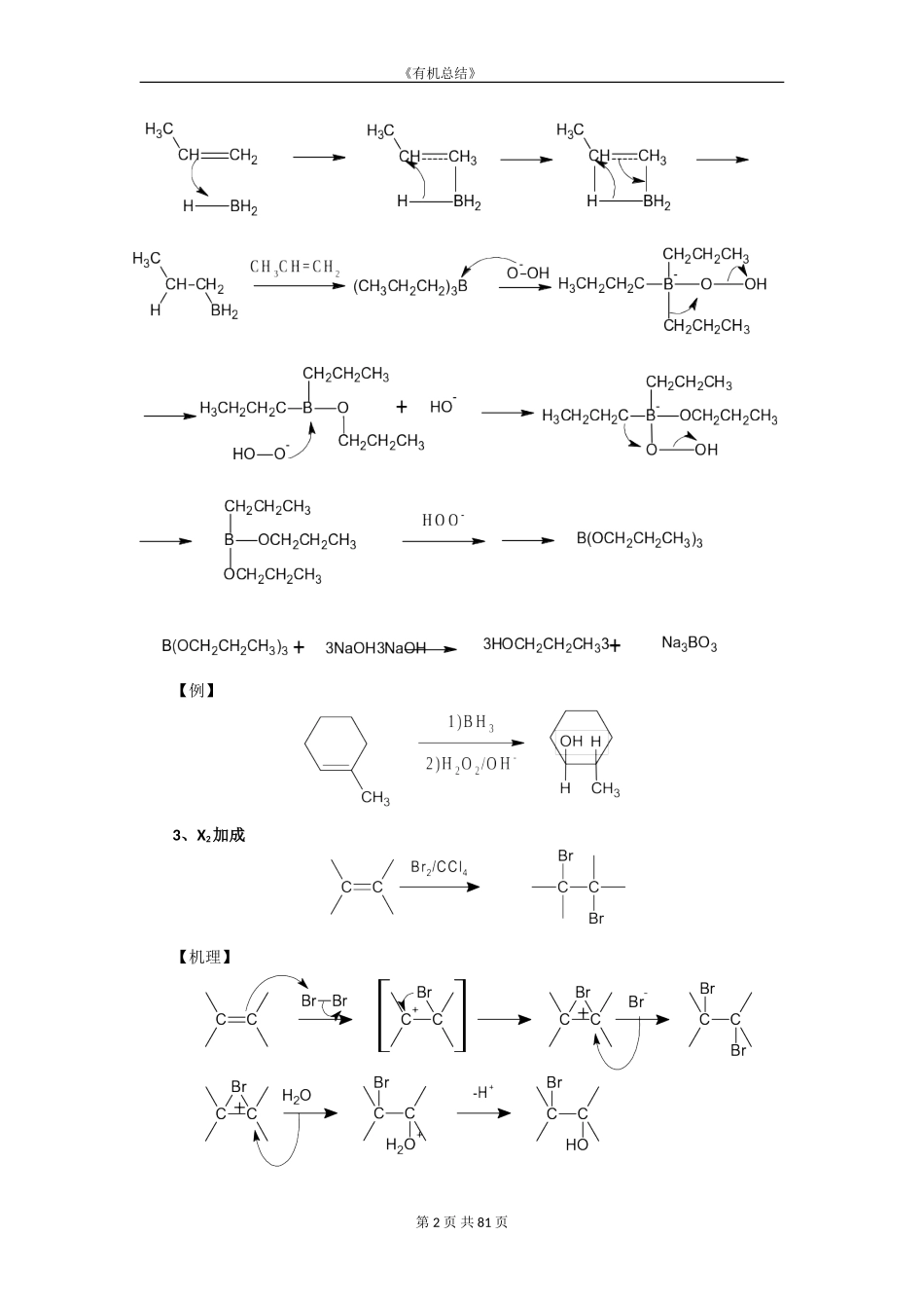 大学有机化学反应总结_第2页
