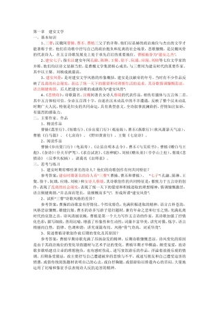 大学语文知识点总结-古代文学