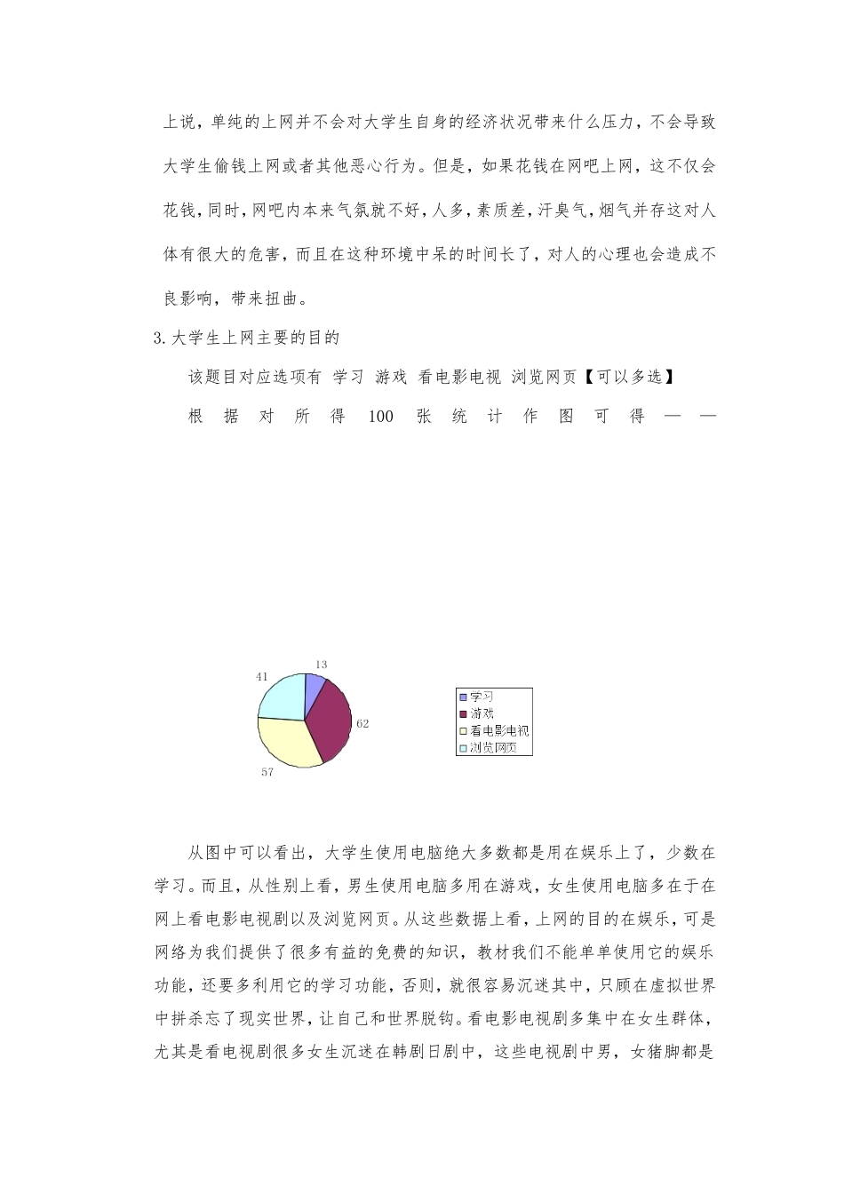 大学生网络使用状况调查_第3页