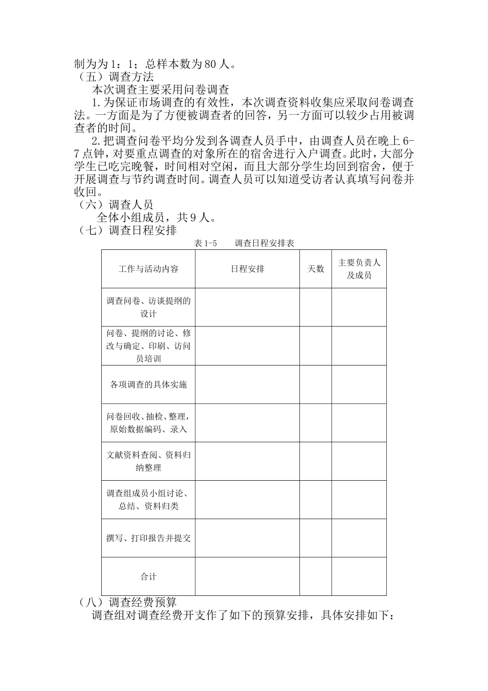 大学生洗发水市场调查方案及问卷_第2页