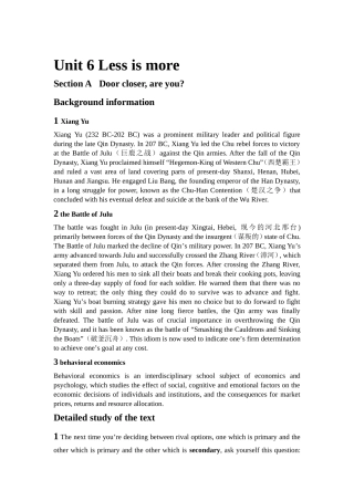 大学英语Book2-Unit-6