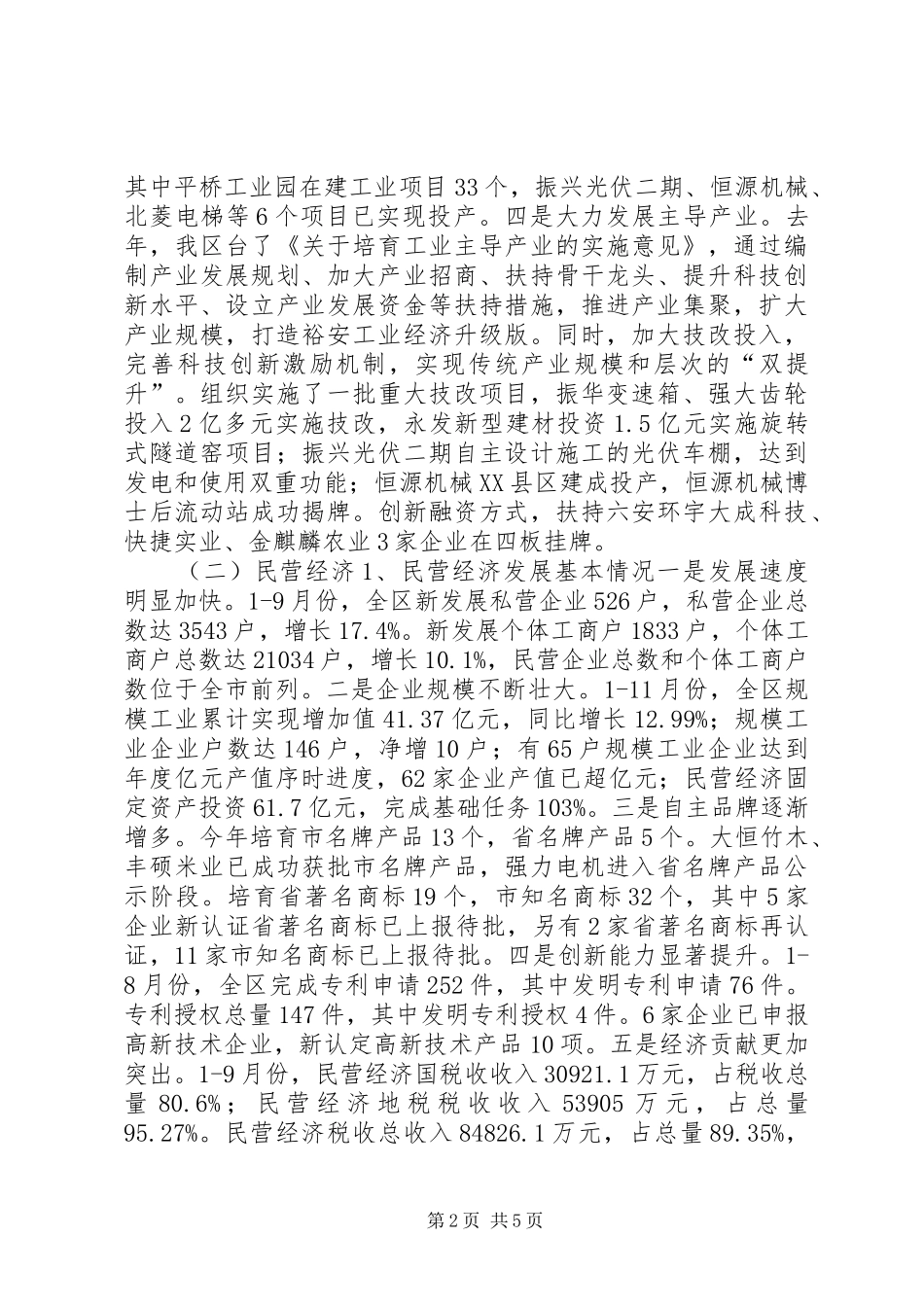 2024年区经信委经济发展工作总结_第2页