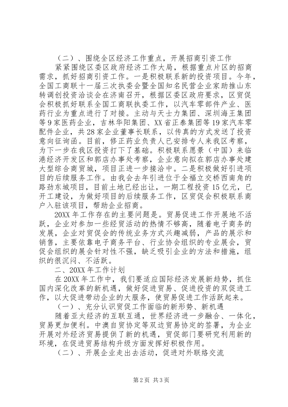 2024年区贸促会工作总结报告_第2页