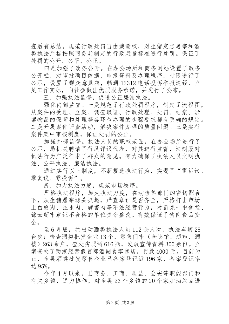 2024年商务局依法行政自查总结_第2页