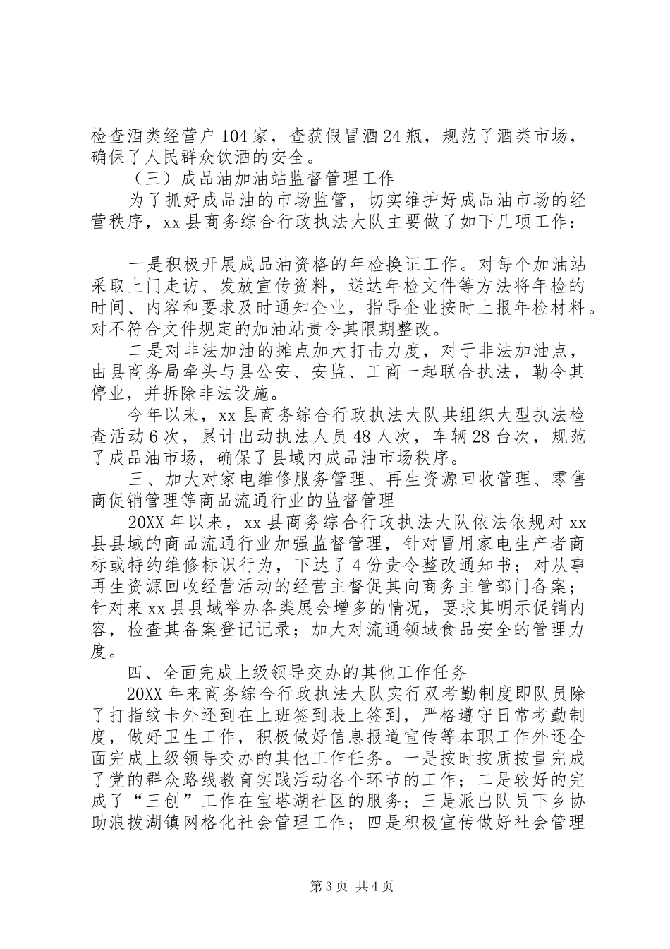 2024年商务局综合行政执法大队工作总结_第3页