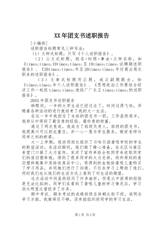 2024年团支书述职报告