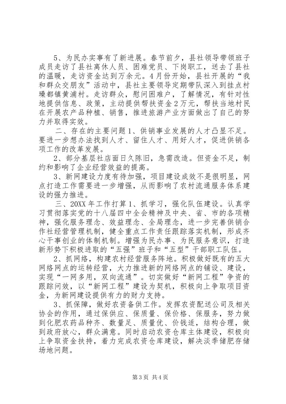 2024年县供销社物资供给工作总结_第3页