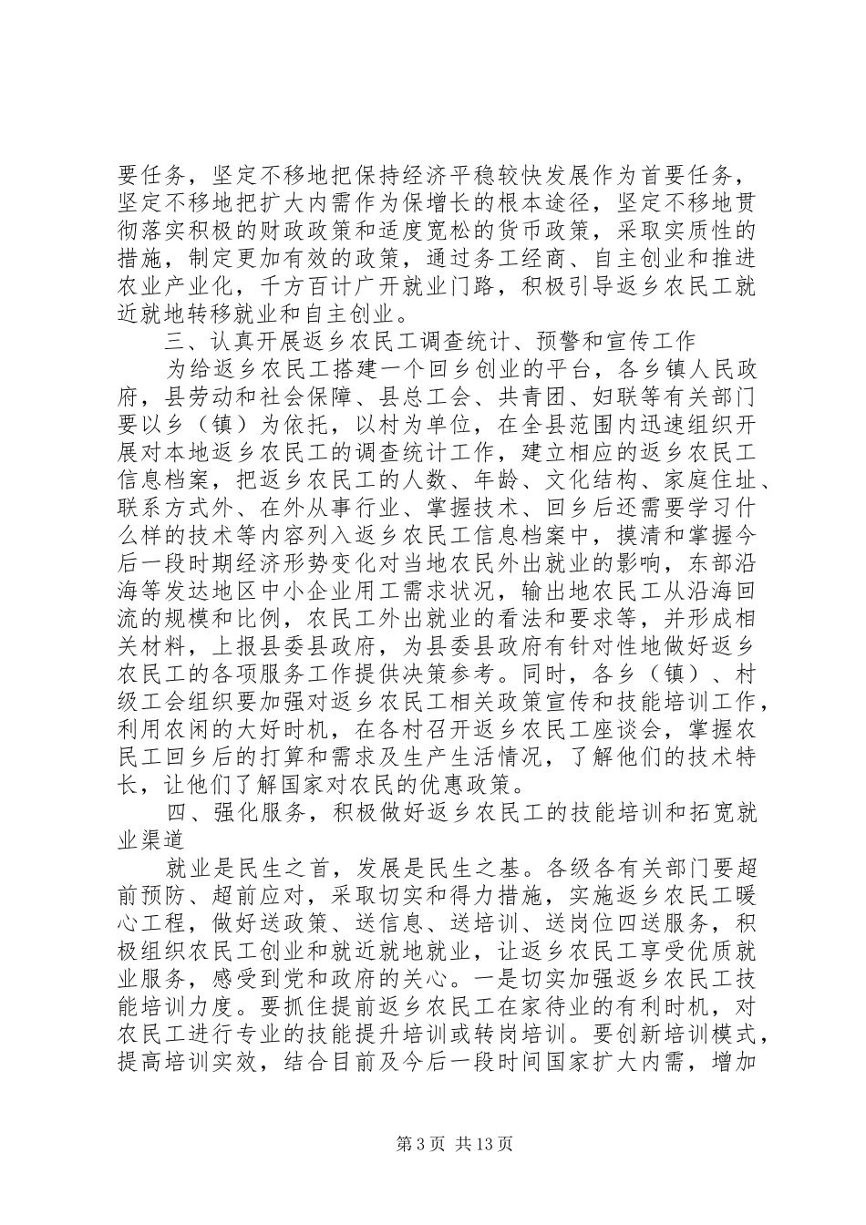2024年返乡农民工政府领导致辞_第3页