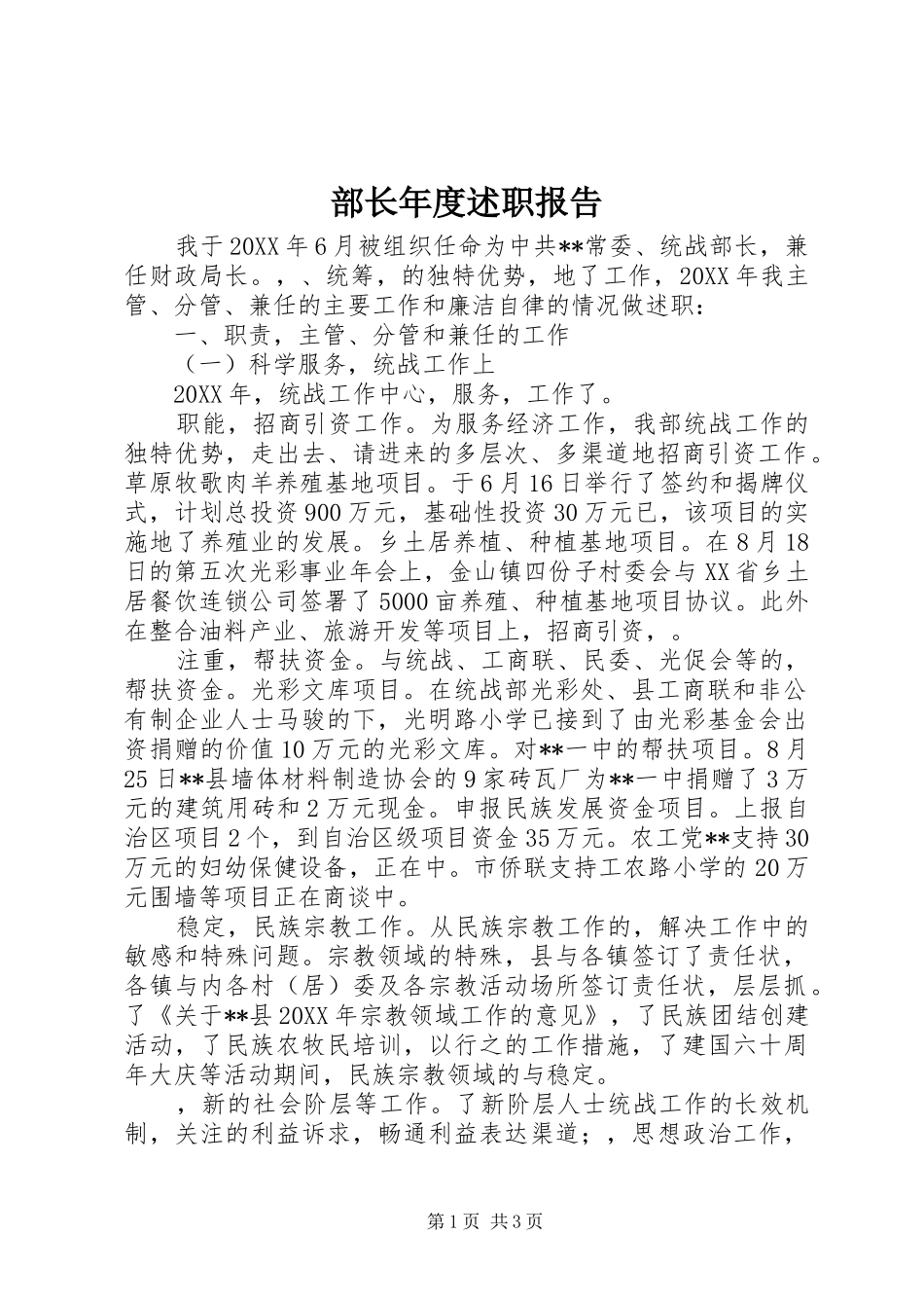 2024年部长年度述职报告_第1页