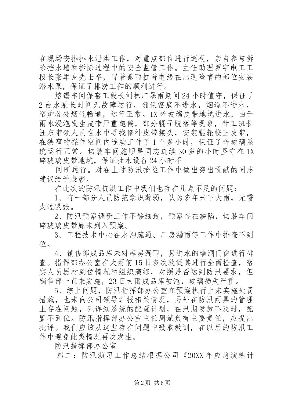 2024年防汛防病工作总结_第2页