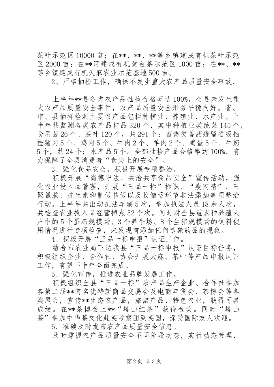 2024年县质量强县工作半年总结_第2页