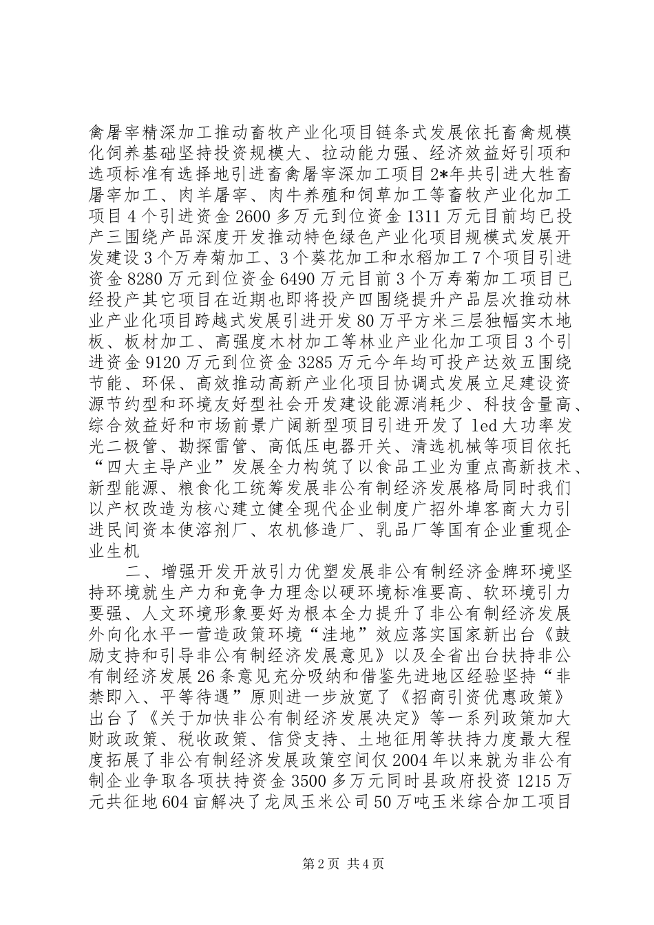 2024年非公有制经济发展交流材料_第2页