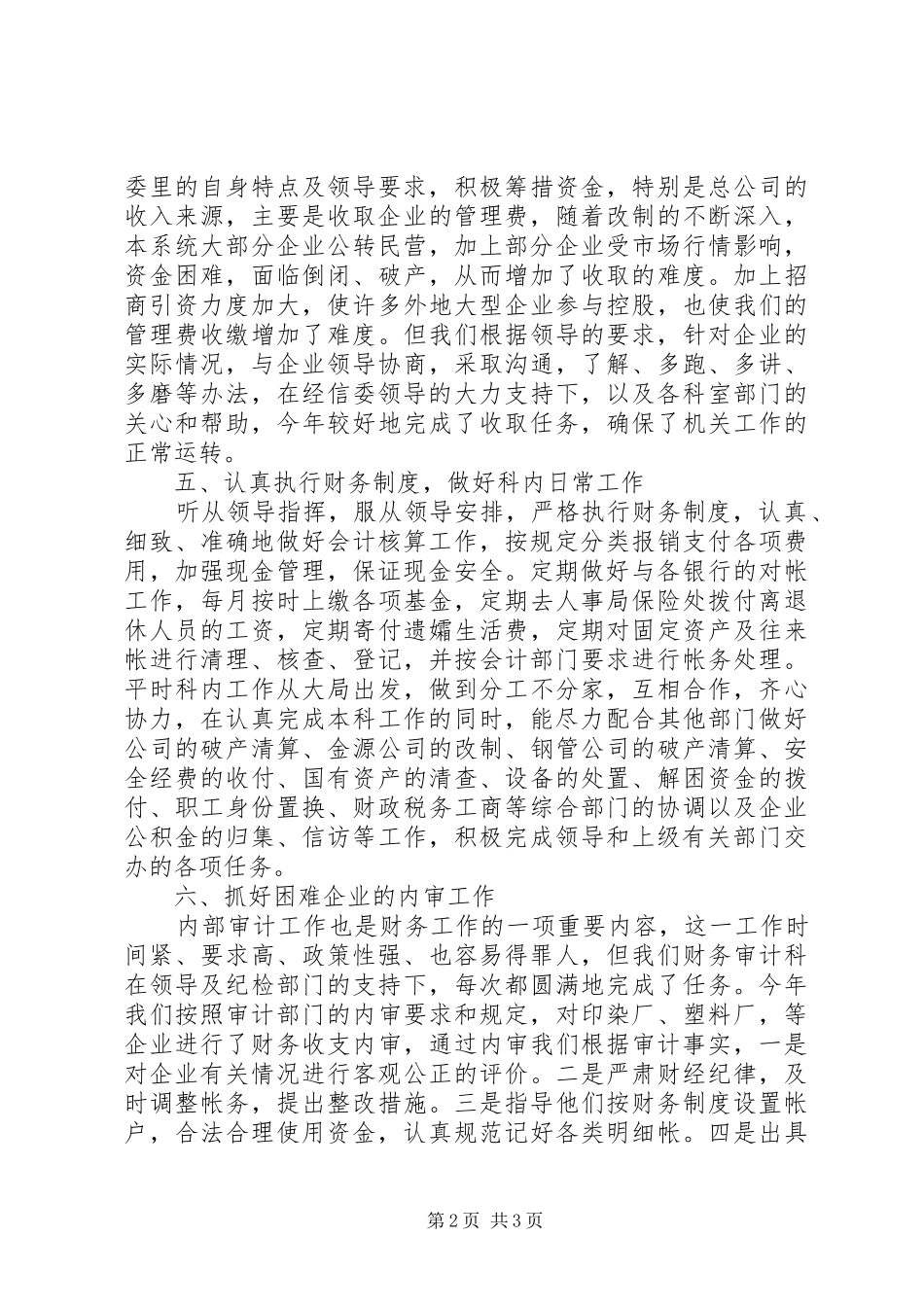 2024年财务审计个人年终工作总结_第2页