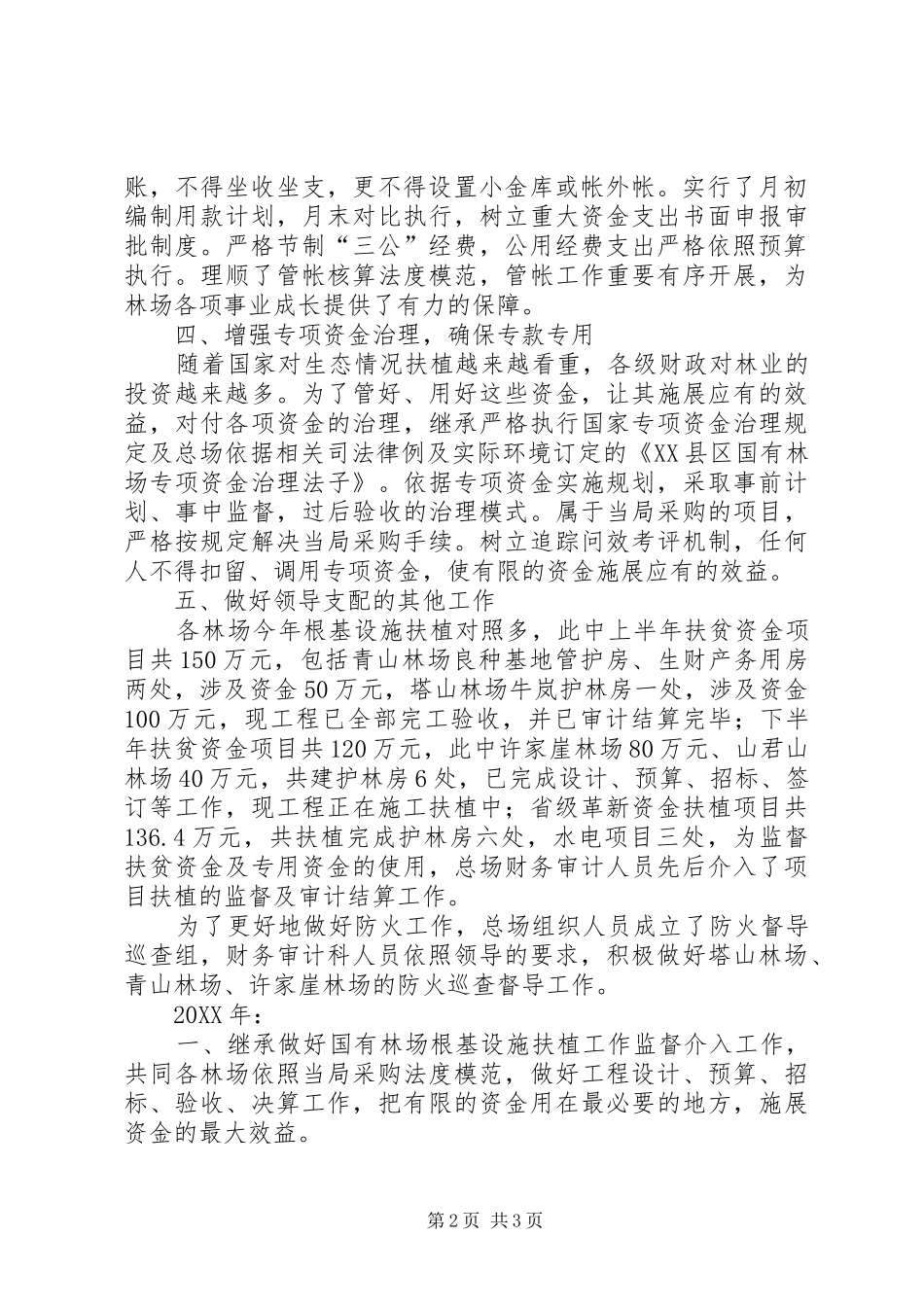 2024年财务审计科工作总结及工作计划_第2页