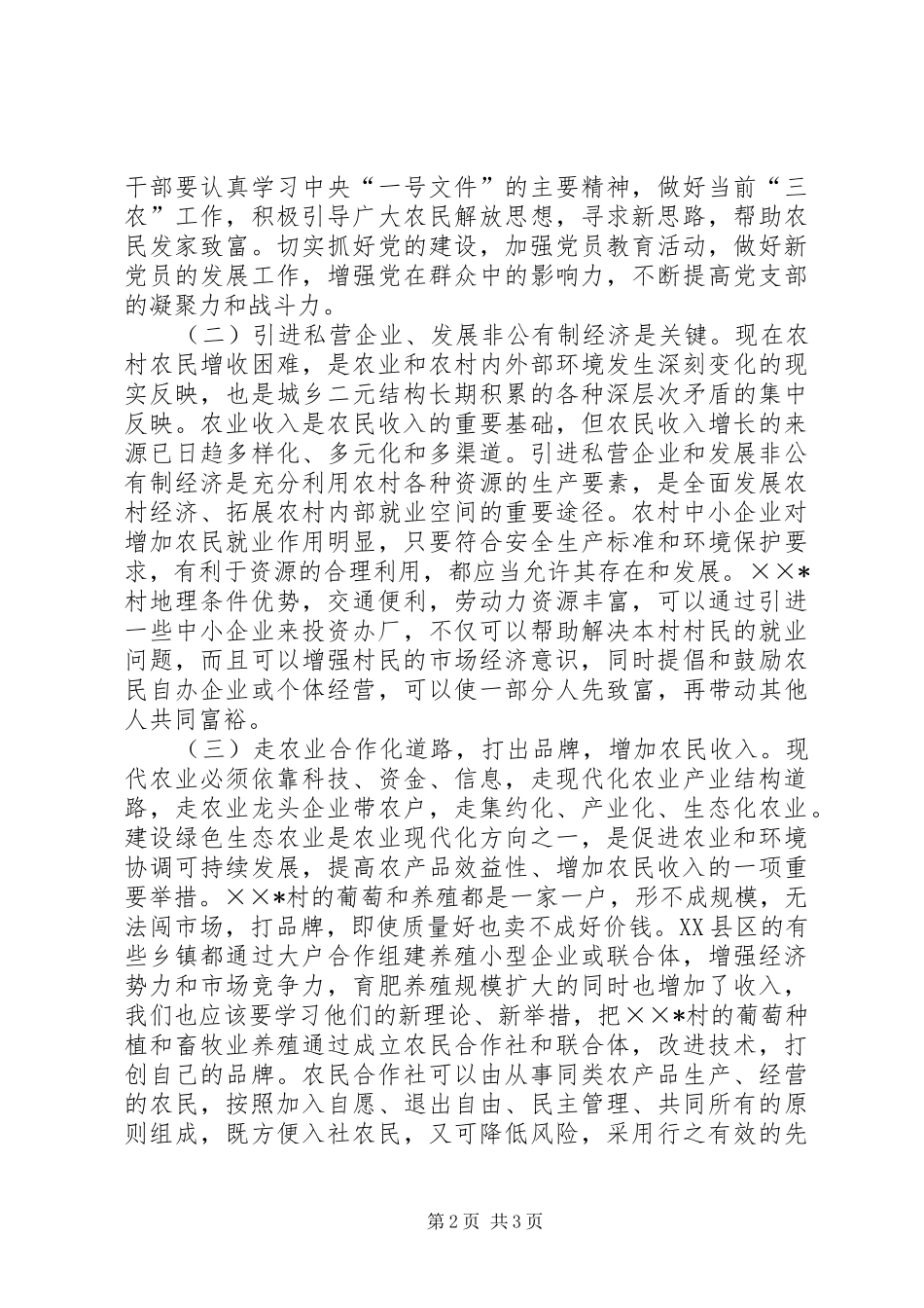 2024年对村新农村建设的几点思考_第2页