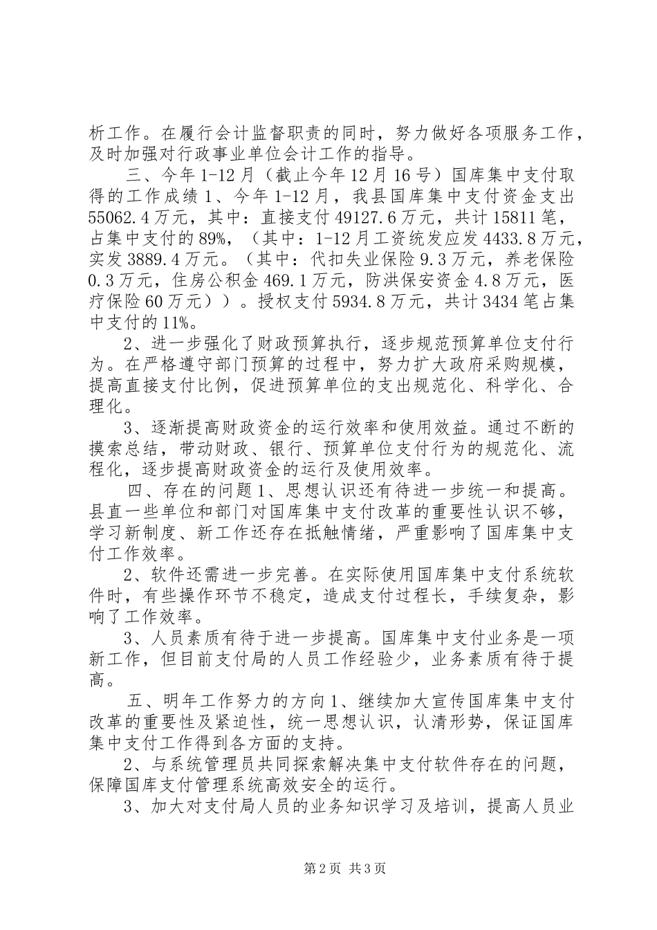 2024年财政局国库支付工作总结_第2页