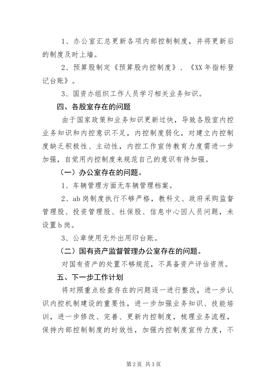 2024年财政局内控制度建设报告_第2页