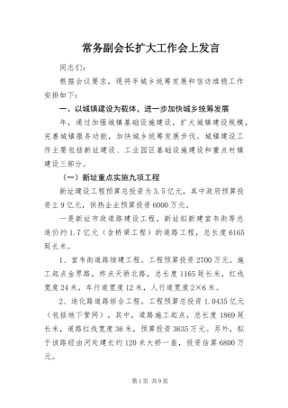2024年常务副会长扩大工作会上讲话