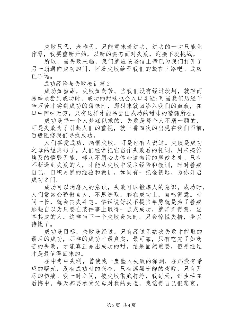 2024年成功经验与失败教训_第2页