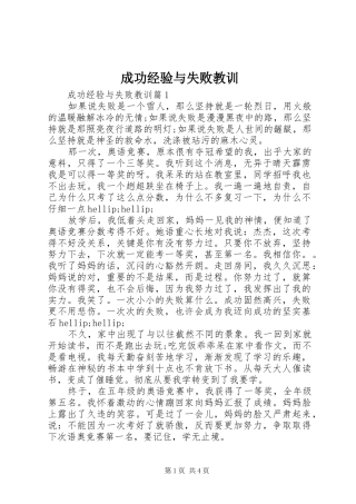 2024年成功经验与失败教训