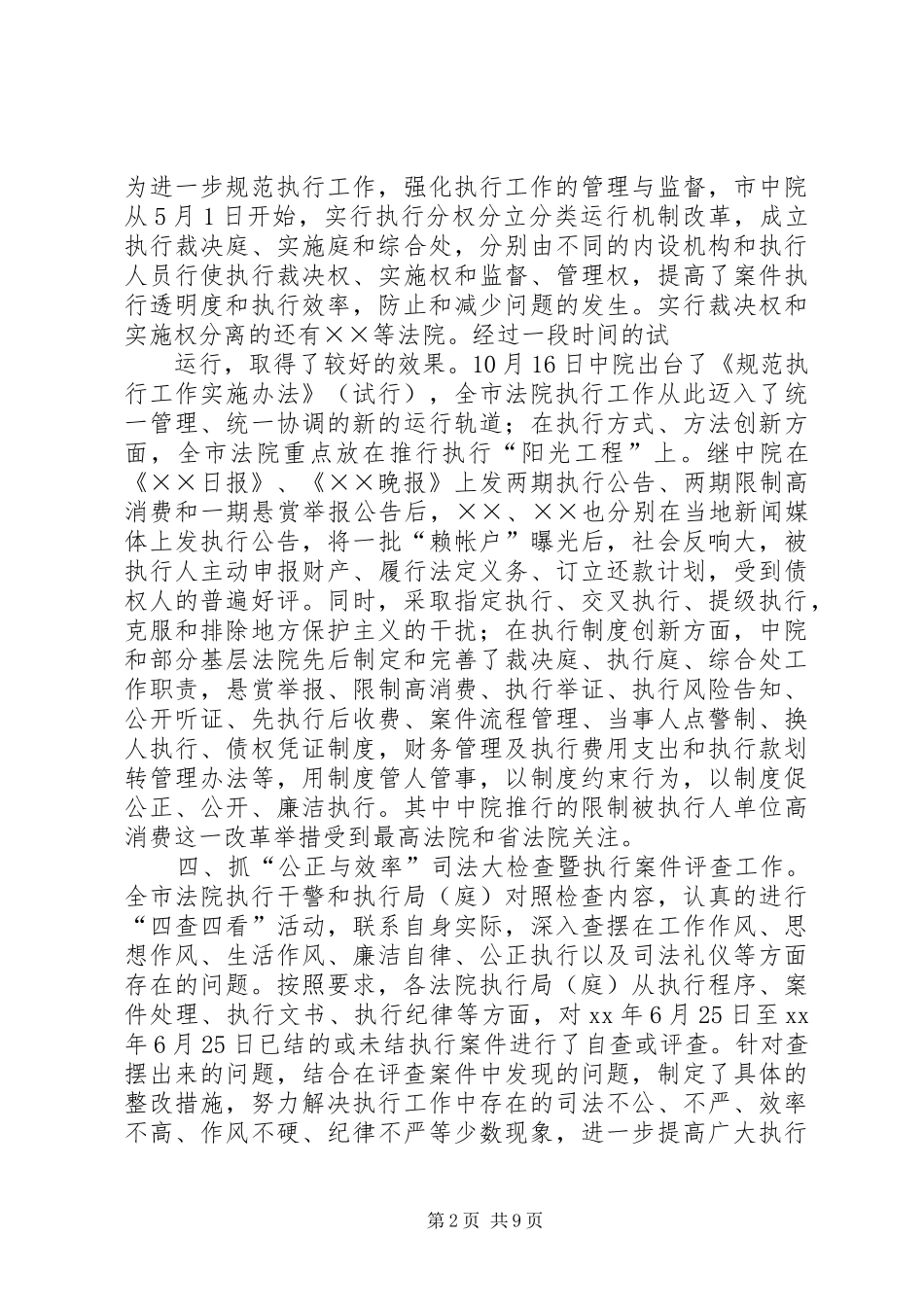 2024年法院执行工作总结_第2页
