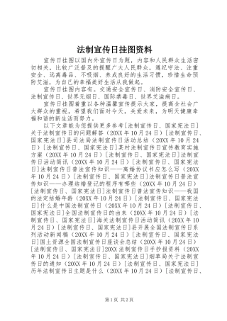 2024年法制宣传日挂图资料