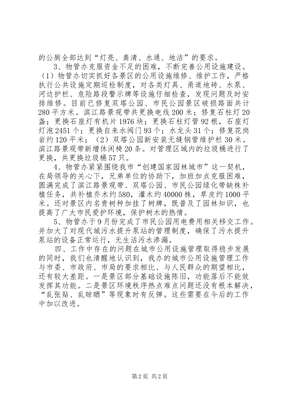 2024年城管局物管办工作总结_第2页