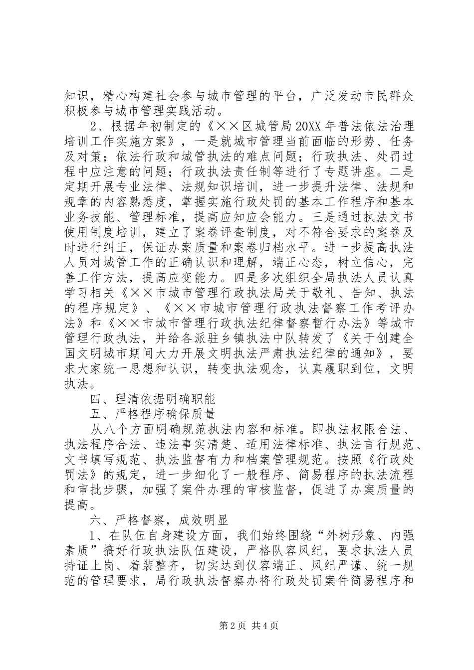 2024年城管局执法督察工作总结_第2页