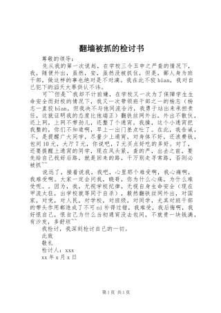 2024年翻墙被抓的检讨书