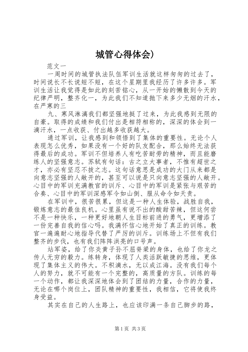 2024年城管心得体会_第1页