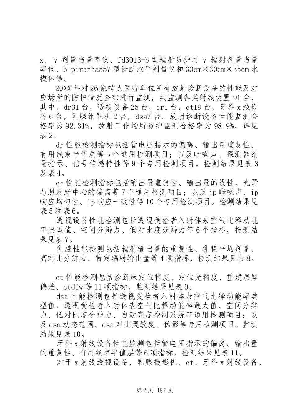2024年放射性疾病哨点监测检查工作总结_第2页