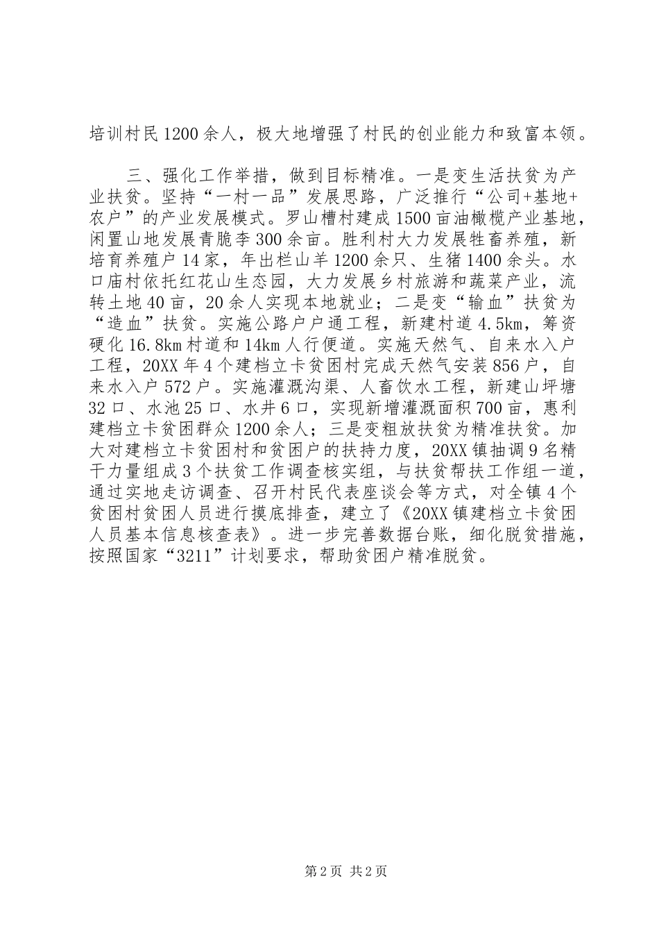 2024年扶贫工作经验年终总结_第2页